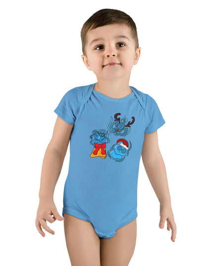 Xmas Will O' Wisp - Baby Short Sleeve Onesie