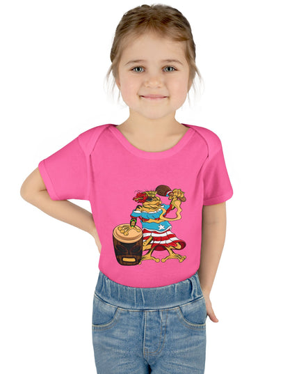 Puerto Rican Coquí Infant Bodysuit — "Isabella Benitez Figueroa: Proud to be Puerto Rican"