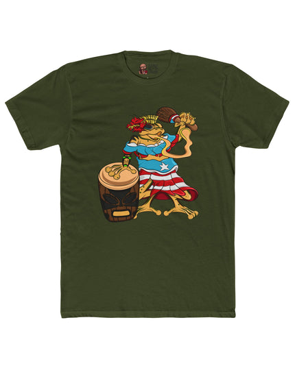 Puerto Rican Isabella Coquí - Adult Cotton Crew Tee Shirt