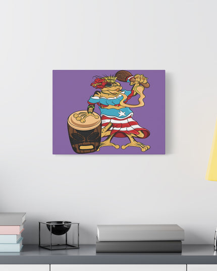 Puerto Rican Isabela Coqui - Purple Canvas Print