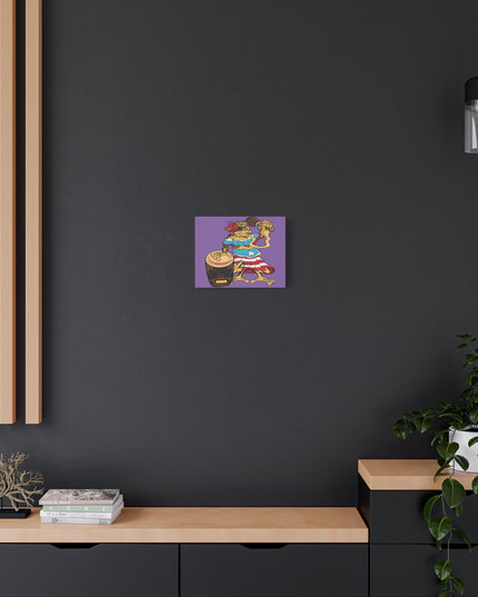 Purple Canvas Print - Puerto Rican Isabela Coqui