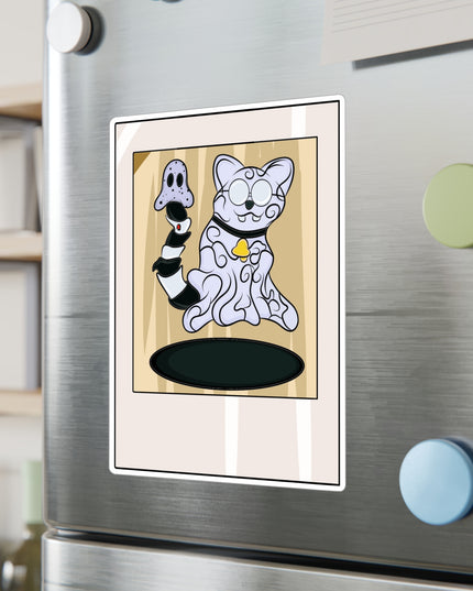 Ghost Cat Polaroid - Kiss-Cut Vinyl Decal Sticker
