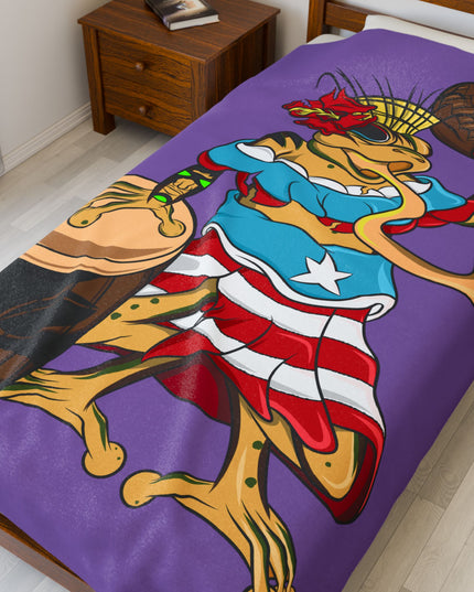 Plush Blanket - Puerto Rican Isabela Coqui