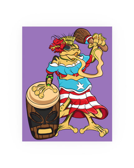 Puerto Rican Isabela Coqui - Satin or Matte Poster