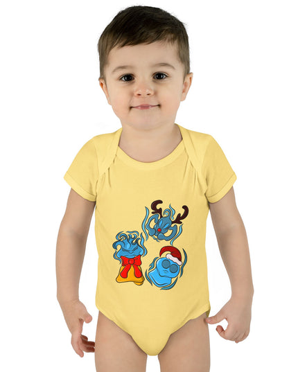 Xmas Will O Wisp - Infant Baby Rib Bodysuit