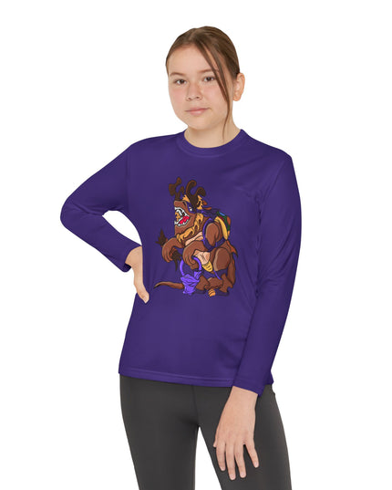 Youth Long Sleeve Tee - Trick or Tarrasque Halloween Design