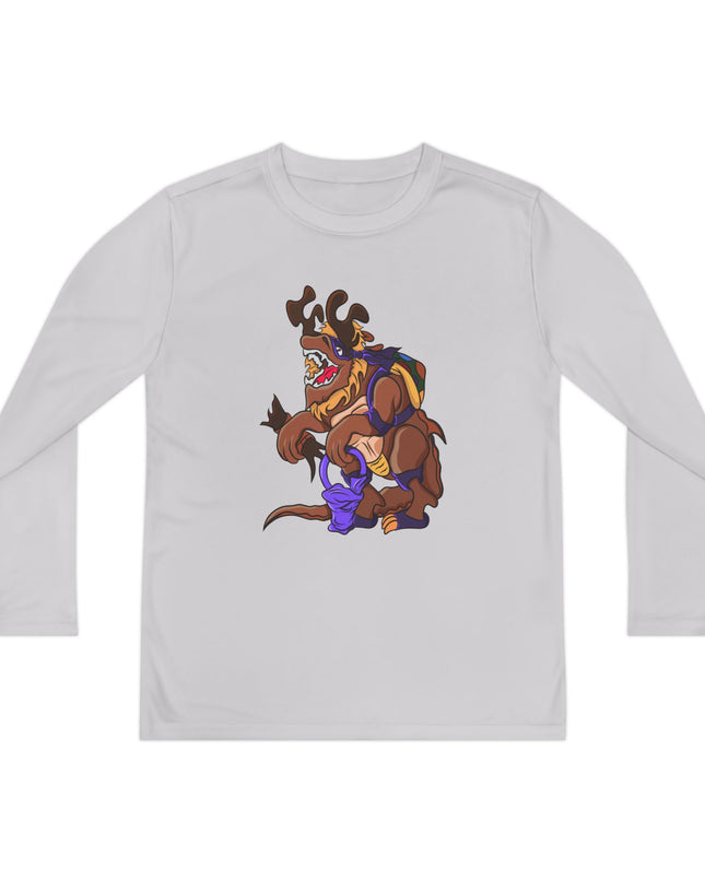 Youth Long Sleeve Tee - Trick or Tarrasque Halloween Design