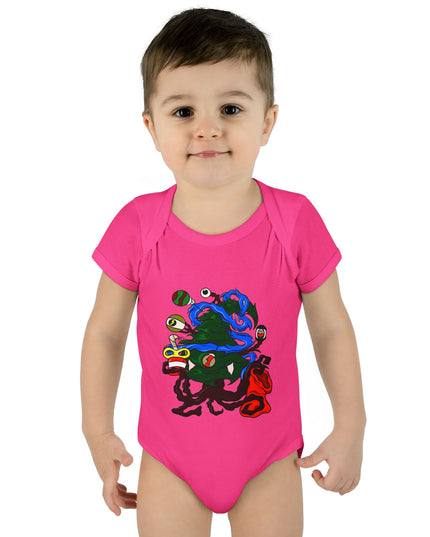 Christmas Treeant - Infant Baby Rib Bodysuit