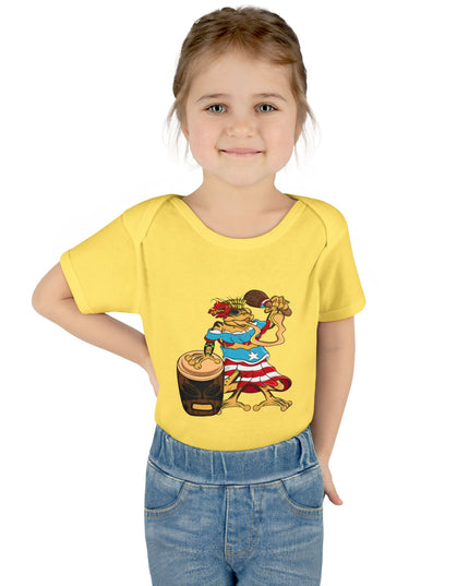 Puerto Rican Coquí Infant Bodysuit — "Isabella Benitez Figueroa: Proud to be Puerto Rican"