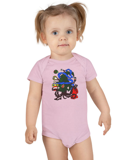Christmas Treeant - Baby Short Sleeve Onesie