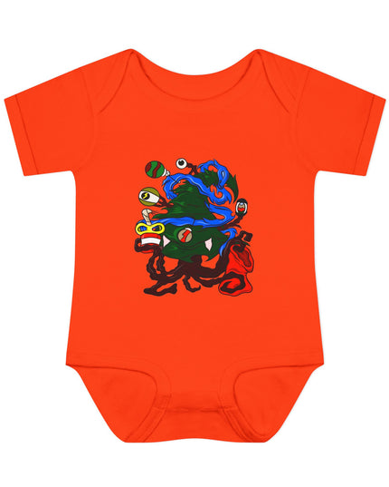 Christmas Treeant - Infant Baby Rib Bodysuit
