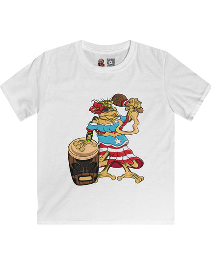 Puerto Rican Isabela Coquí - Kids SoftStyle Tee Shirt