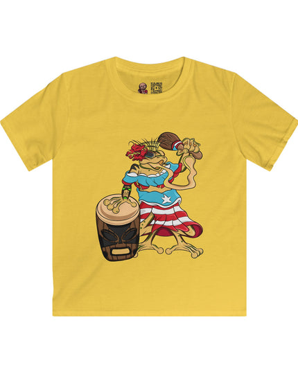 Puerto Rican Isabela Coquí - Kids SoftStyle Tee Shirt