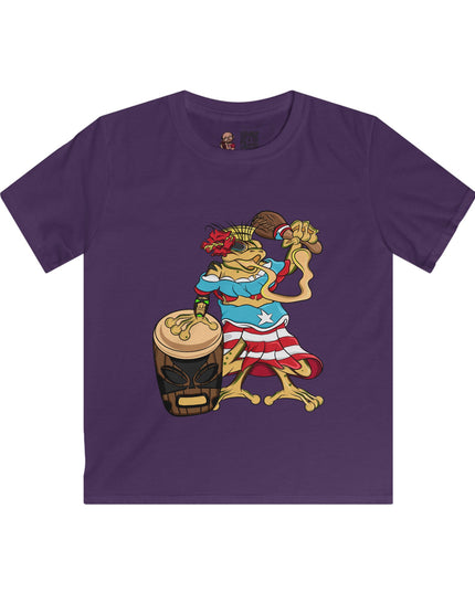 Puerto Rican Isabela Coquí - Kids SoftStyle Tee Shirt
