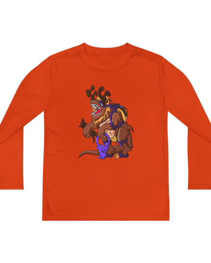 Youth Long Sleeve Tee - Trick or Tarrasque Halloween Design
