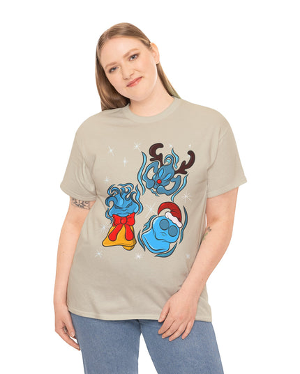 Twinkling Xmas Will O' Wisp - Adult Graphic Tee Shirt