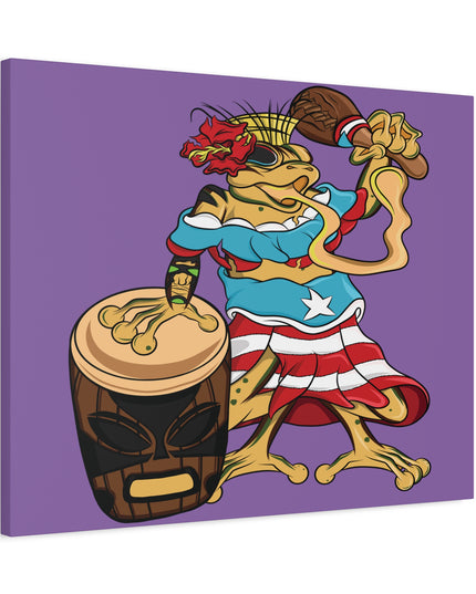Puerto Rican Isabela Coqui - Purple Canvas Print