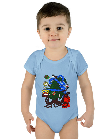 Christmas Treeant - Infant Baby Rib Bodysuit