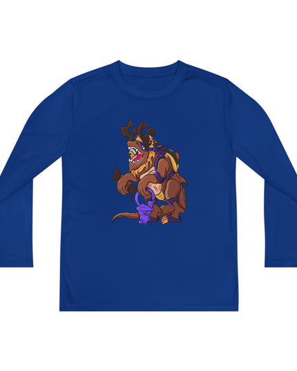 Youth Long Sleeve Tee - Trick or Tarrasque Halloween Design