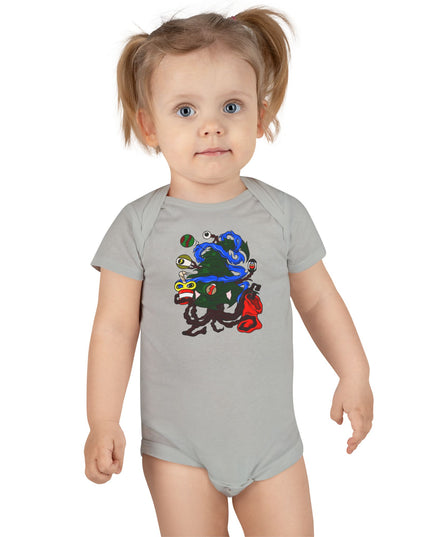Christmas Treeant - Baby Short Sleeve Onesie