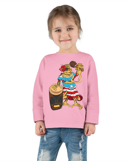 Toddler Long Sleeve Tee - Puerto Rican Isabella Coqui