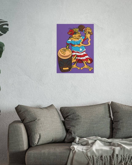 Satin or Matte Poster - Puerto Rican Isabela Coqui