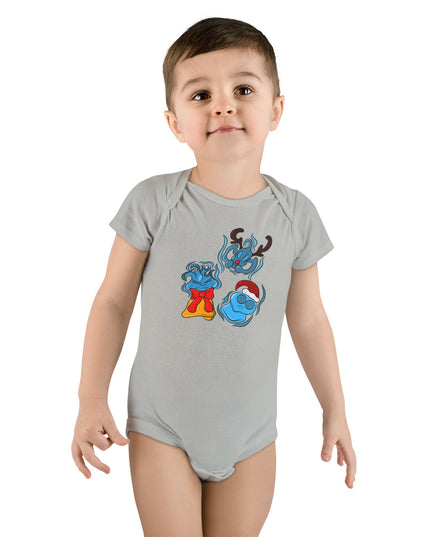 Xmas Will O' Wisp - Baby Short Sleeve Onesie