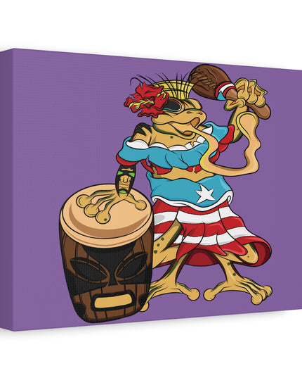 Puerto Rican Isabela Coqui - Purple Canvas Print
