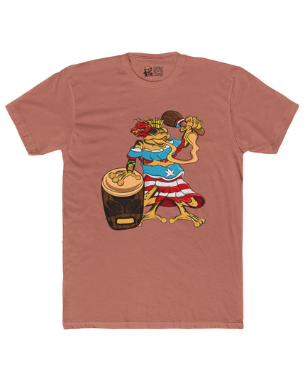 Puerto Rican Isabella Coquí - Adult Cotton Crew Tee Shirt