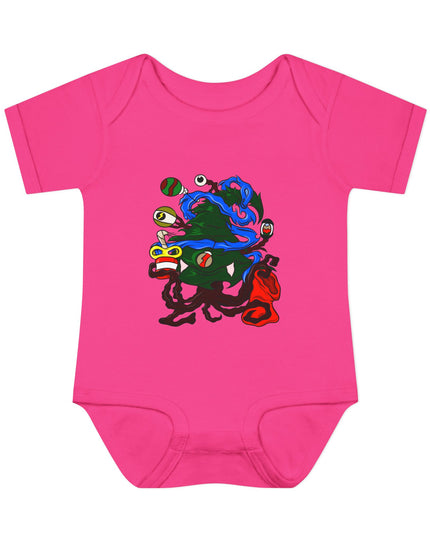Christmas Treeant - Infant Baby Rib Bodysuit