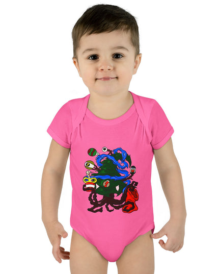 Christmas Treeant - Infant Baby Rib Bodysuit