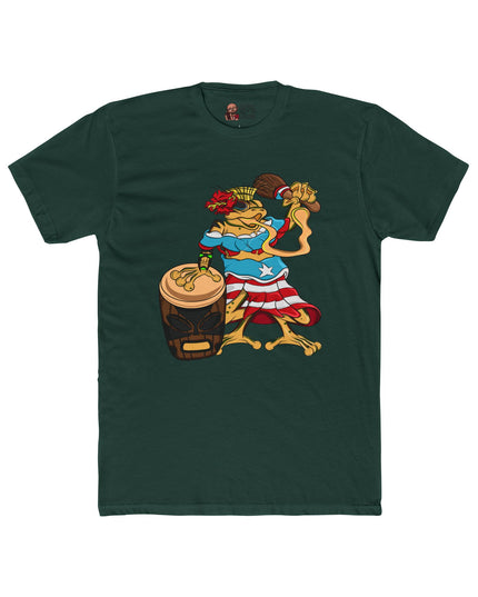 Puerto Rican Isabella Coquí - Adult Cotton Crew Tee Shirt