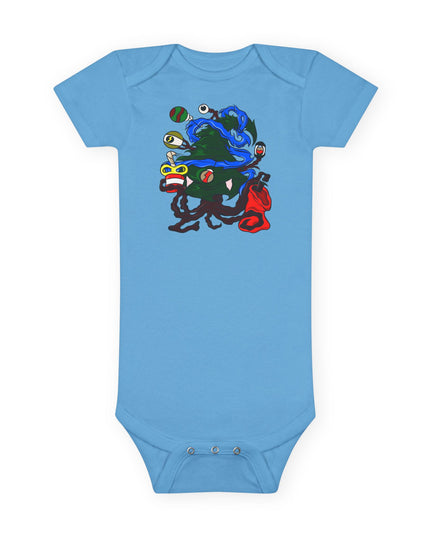Christmas Treeant - Baby Short Sleeve Onesie