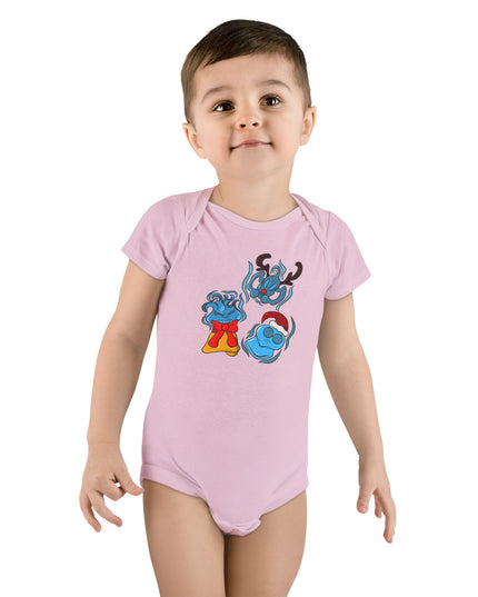 Xmas Will O' Wisp - Baby Short Sleeve Onesie