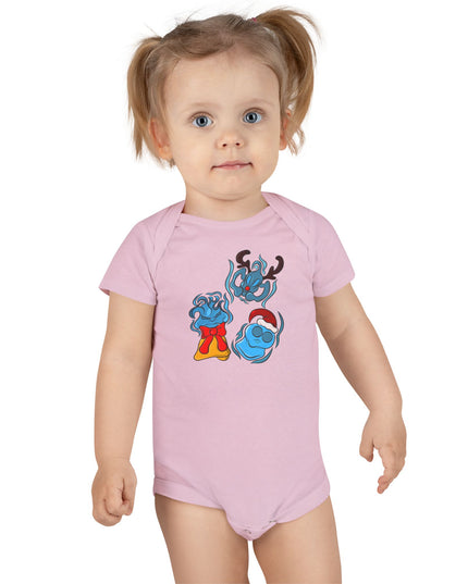 Xmas Will O' Wisp - Baby Short Sleeve Onesie
