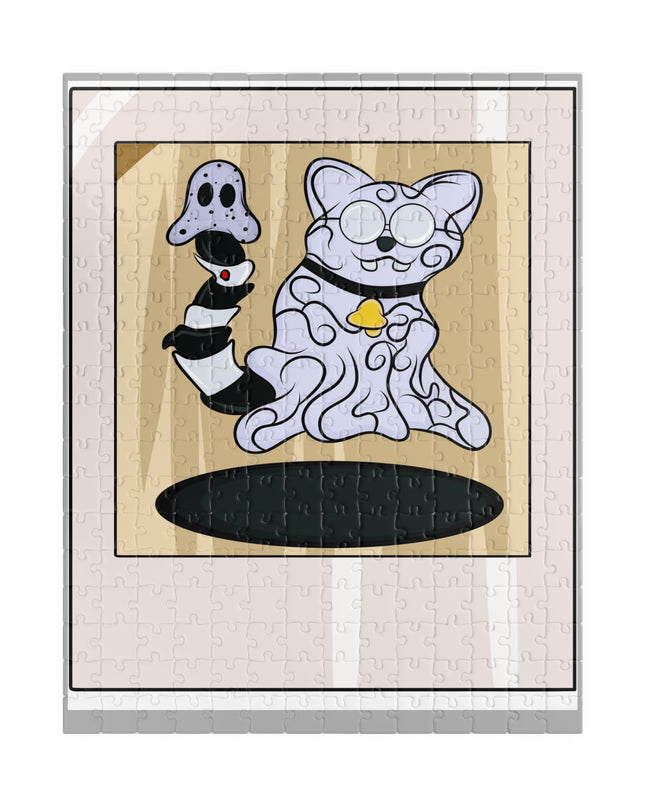Ghost Cat Polaroid - Jigsaw Puzzle