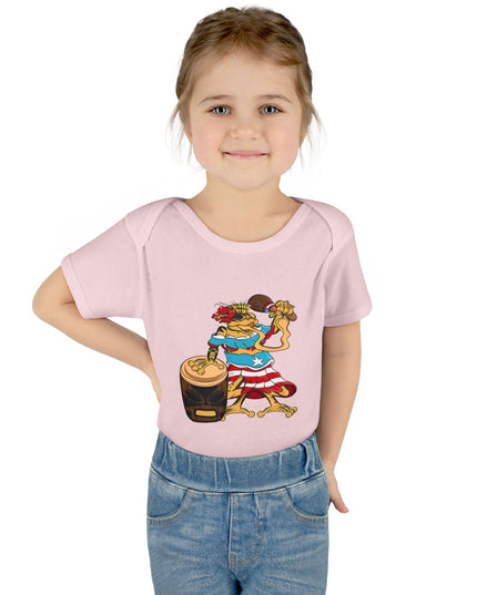 Puerto Rican Coquí Infant Bodysuit — "Isabella Benitez Figueroa: Proud to be Puerto Rican"
