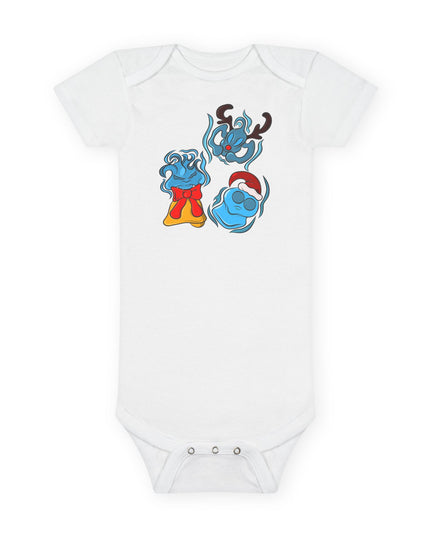 Xmas Will O' Wisp - Baby Short Sleeve Onesie