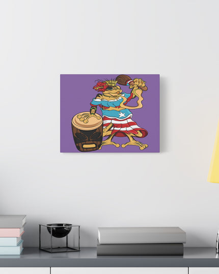 Purple Canvas Print - Puerto Rican Isabela Coqui