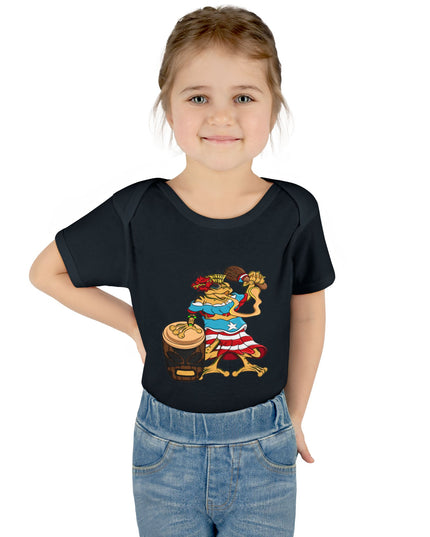 Puerto Rican Coquí Infant Bodysuit — "Isabella Benitez Figueroa: Proud to be Puerto Rican"
