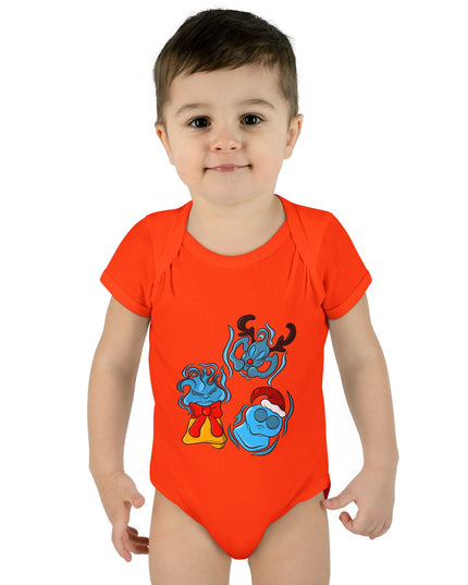 Xmas Will O Wisp - Infant Baby Rib Bodysuit