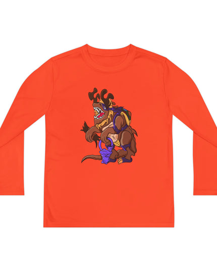 Youth Long Sleeve Tee - Trick or Tarrasque Halloween Design