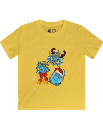 Twinkling Xmas Will O Wisp - Kids SoftStyle Tee Shirt