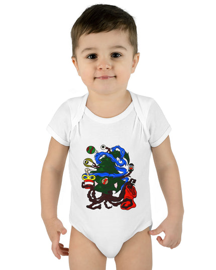 Christmas Treeant - Infant Baby Rib Bodysuit