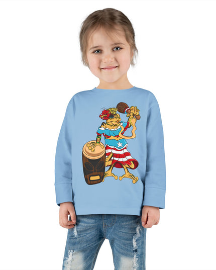 Toddler Long Sleeve Tee - Puerto Rican Isabella Coqui