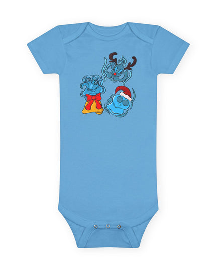 Xmas Will O' Wisp - Baby Short Sleeve Onesie