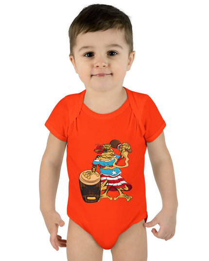 Puerto Rican Coquí Infant Bodysuit — "Isabella Benitez Figueroa: Proud to be Puerto Rican"