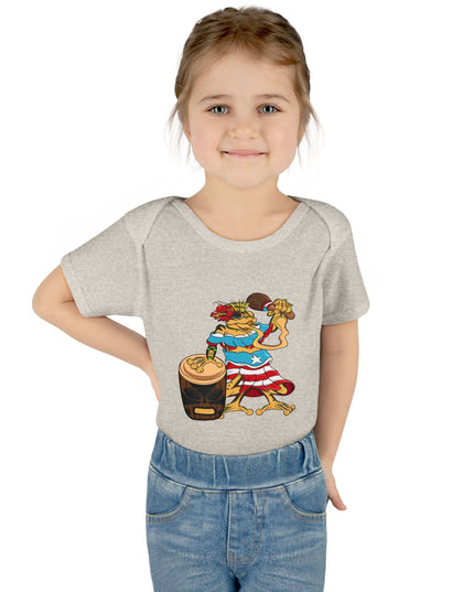 Puerto Rican Coquí Infant Bodysuit — "Isabella Benitez Figueroa: Proud to be Puerto Rican"