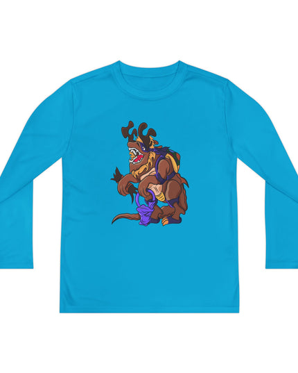Youth Long Sleeve Tee - Trick or Tarrasque Halloween Design