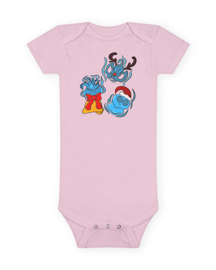 Xmas Will O' Wisp - Baby Short Sleeve Onesie
